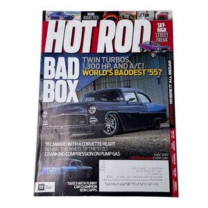 Hot Rod Magazine u May 2017 Twin Turbos 1300 HP and AC  Race Car Enthusiast Book